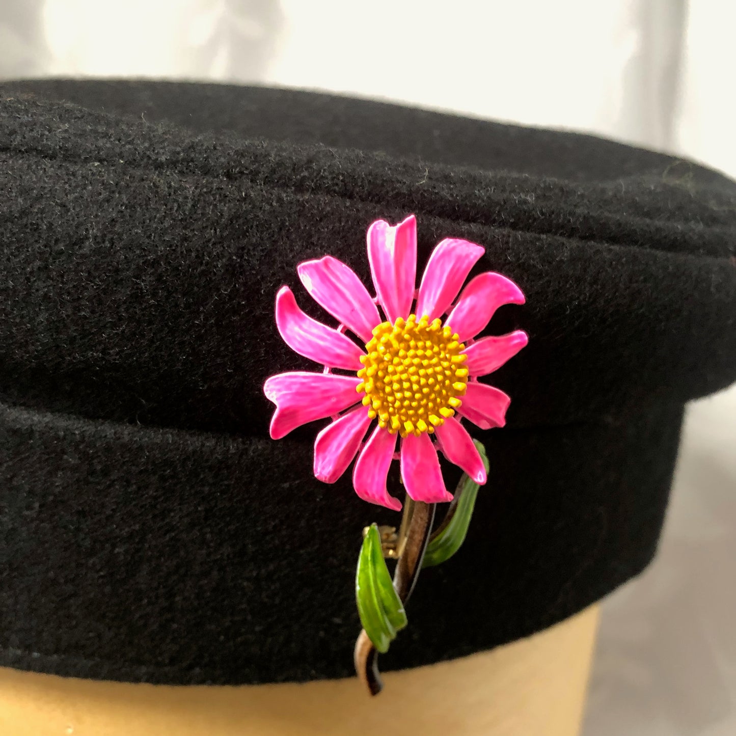 Pink Flower Brooch